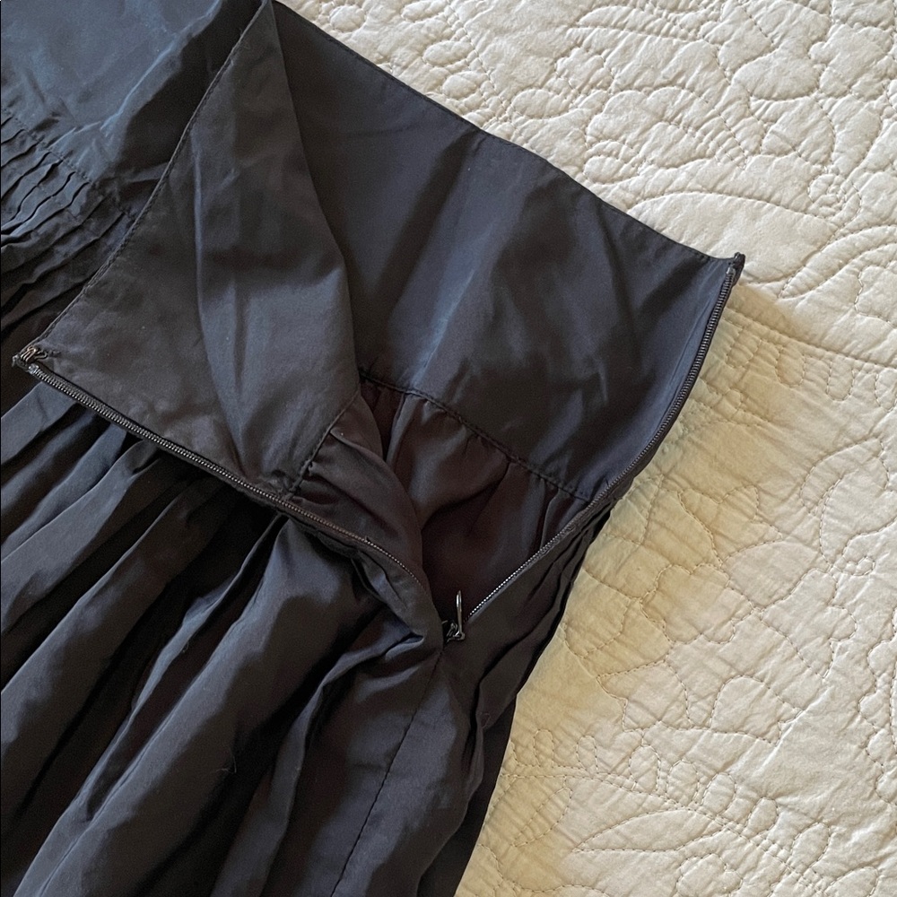 Vintage GAP Black Mini Skirt Silk/Cotton Size 8/ Medium - Picture 7 of 9